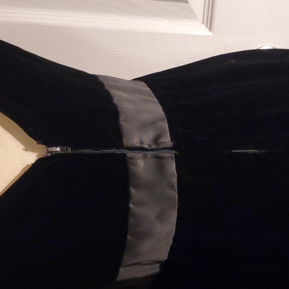 Vintage crushed velvet evening dress - Picture 11 of 12